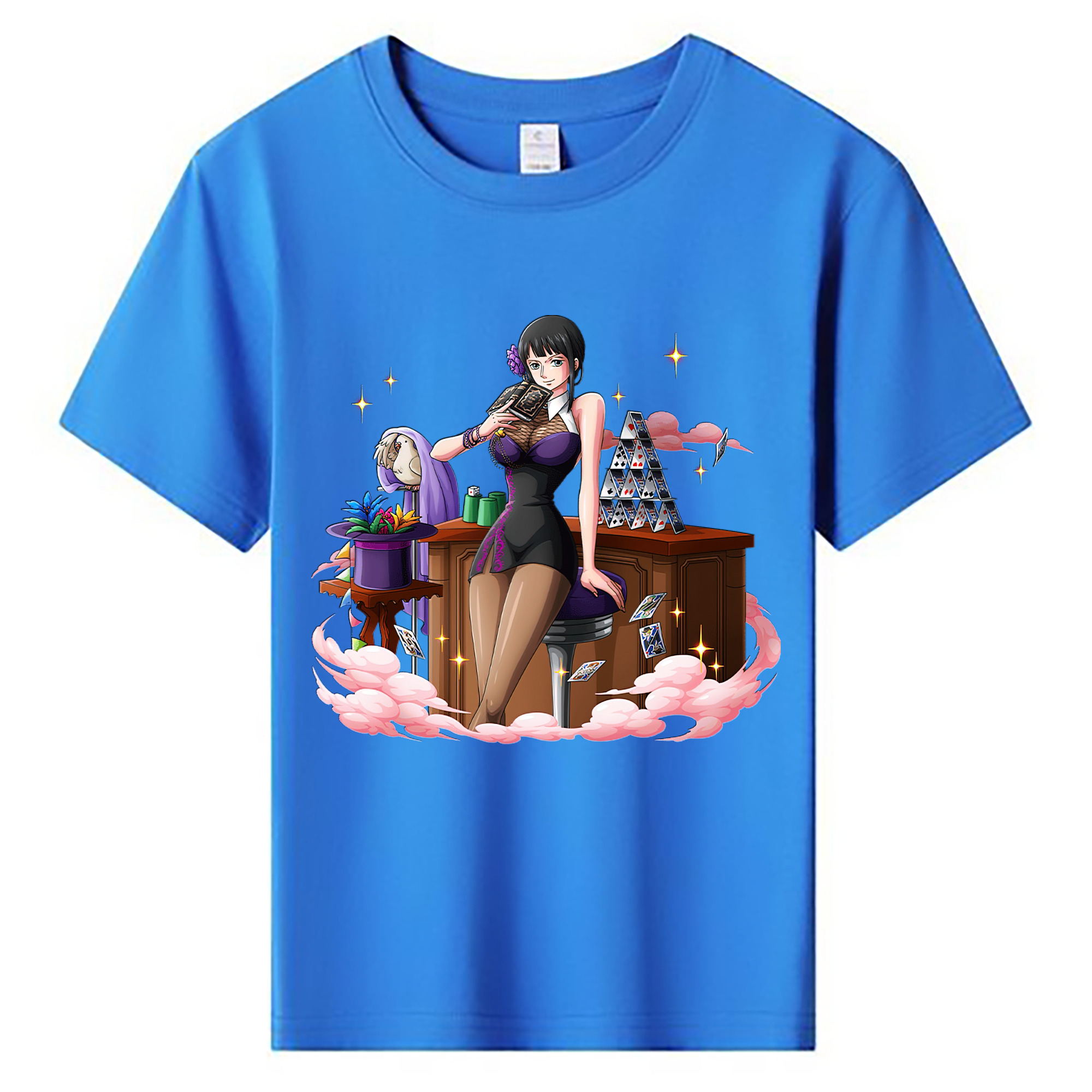 ワンピース ニコ・ロビン ONE PIECE Nico Robin 綿100％キッズTシャツ（フロントプリント）